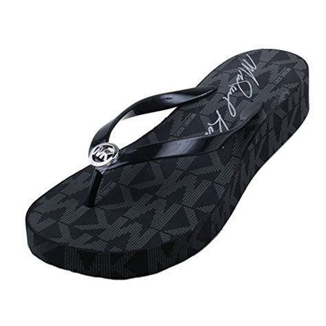 michael kors flip flops for women|michael kors high heel sandals.